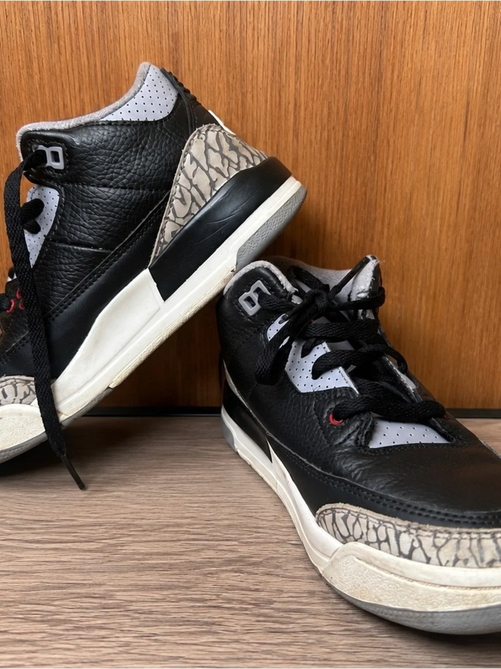 Air Jordan 3 Retro Black Cement 2024 Kids Size 1Y DM0966-010 Black Cement
